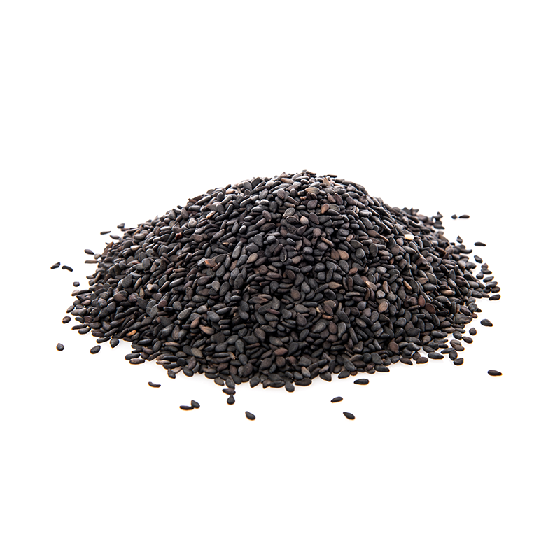 Black Cumin The seeds are tiny, triangular, and jet black in color, with a matte finish. They are arranged in a small pile, showcasing their unique shape and texture. The image captures the distinct appearance of black cumin seeds, which are commonly used as a spice in Middle Eastern and Indian cuisines.