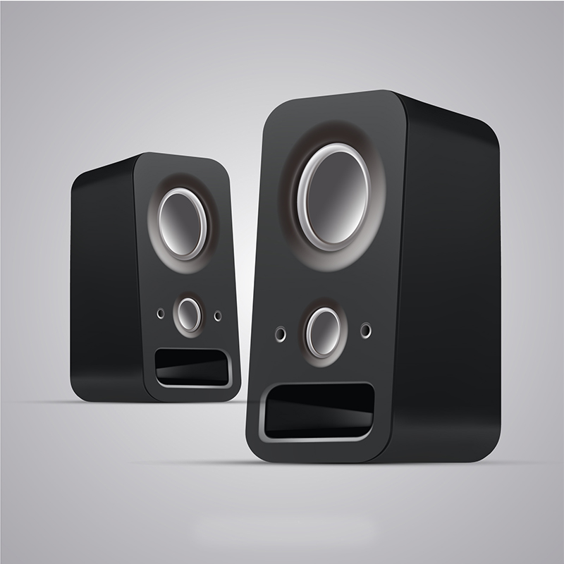 Computer Speakers The speakers may consist of two separate units, often referred to as left and right speakers, or a single unit with multiple built-in speakers.