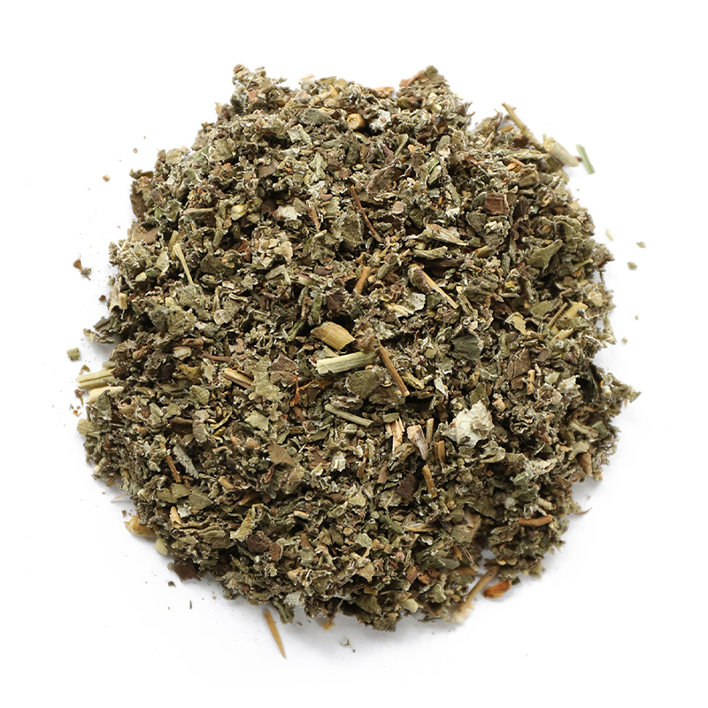 Dried Raspberry Leaves_ Dried raspberry leaves are obtained from the raspberry plant, a perennial shrub known for its edible fruits. The leaves are harvested and dried for various uses. They are often used in herbal teas and infusions due to their mild and slightly fruity flavor.