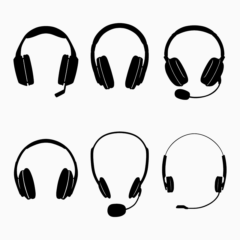 Headphones. The image may show the earcups, headband, and any additional features such as inline controls or a detachable cable.