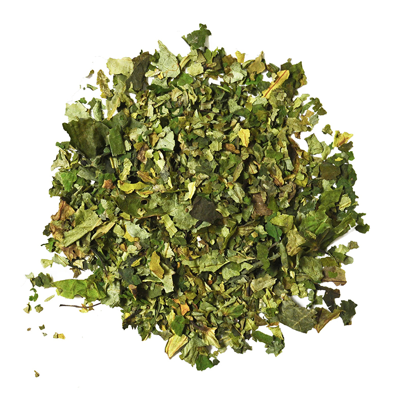 Kawakawa Dried Leaves_ The dried leaves have a vibrant green color and a heart-shaped appearance with a slightly textured surface. Kawakawa leaves have been used in traditional Maori medicine for their potential health benefits. They are known for their distinct peppery aroma and taste.
