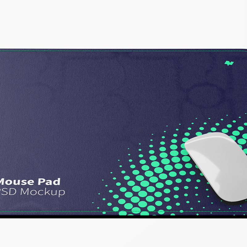 Mousepad The mousepad may feature a solid color or a decorative pattern. It typically has a rubber or foam base to provide grip and prevent slipping.