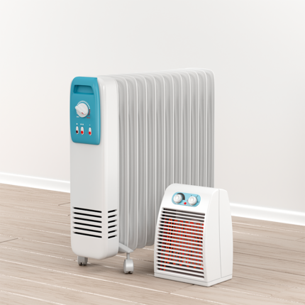 The PTC OFR has a modern design with fins or panels for heat dissipation and is housed in a metal casing with wheels for mobility. The heater has an electronic control panel with a digital display and various settings for temperature, fan speed, and timer. The PTC technology allows the heater to maintain a constant temperature and reduce energy consumption, making it more efficient and cost-effective than traditional OFRs.