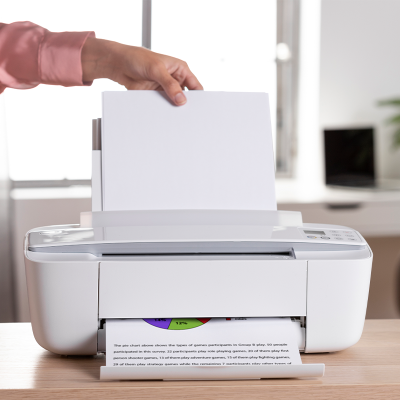 Printer The printer may be a standalone unit or part of a larger multifunction device that includes printing, scanning, and copying functionalities.