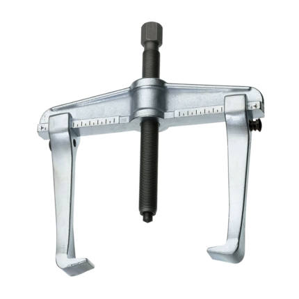 Pullers consist of a central bolt that is threaded into the component to be removed and arms that are used to apply force and extract the component from its housing. Pullers come in different sizes and shapes and are commonly used in automotive repair, industrial machinery maintenance, and other mechanical applications.