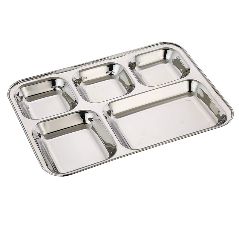 Square Compartment tray The tray is divided into separate compartments, making it ideal for arranging and serving various items, such as snacks, condiments, or small appetizers.