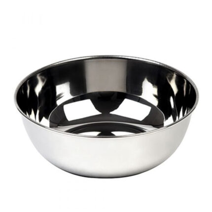 Steel basin - a versatile and durable kitchenware item for washing and cleaning, made of stainless steel with a smooth surface and sturdy rim or handles.