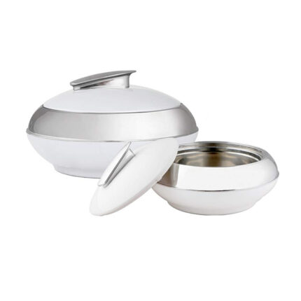 This cookware is typically made of durable materials like cast iron or ceramic.