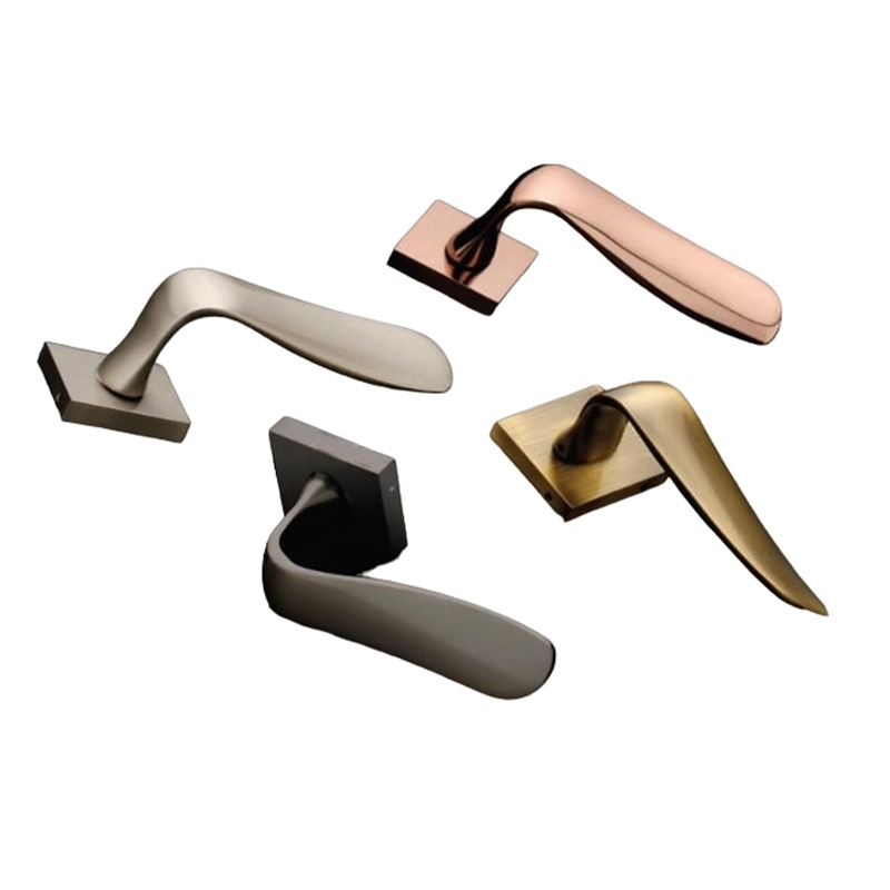 Brass door handle-103 A sleek and reliable brass door handle with a contemporary design, perfect for enhancing the look and functionality of your doors."