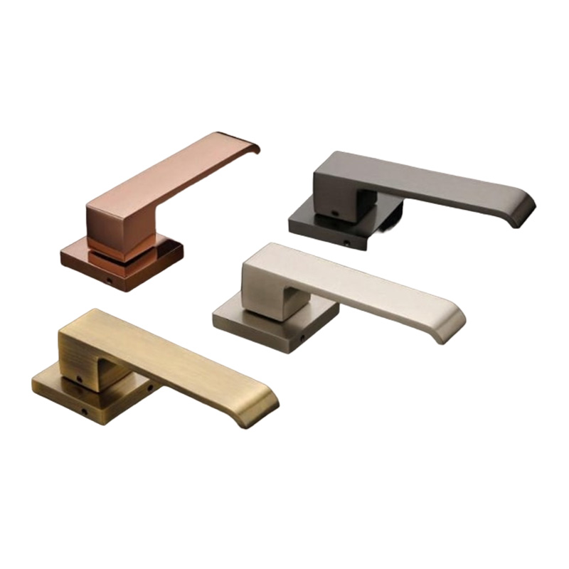 Brass door handle-104 A stylish and durable brass door handle, designed to provide both functionality and aesthetic appeal to your doors.
