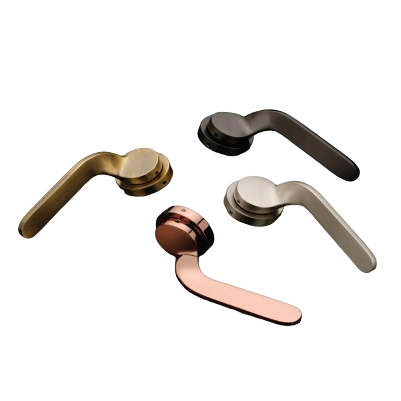 Brass door handle-117 A refined and robust brass door handle that combines functionality with an eye-catching design, making it a stylish choice for your doors.