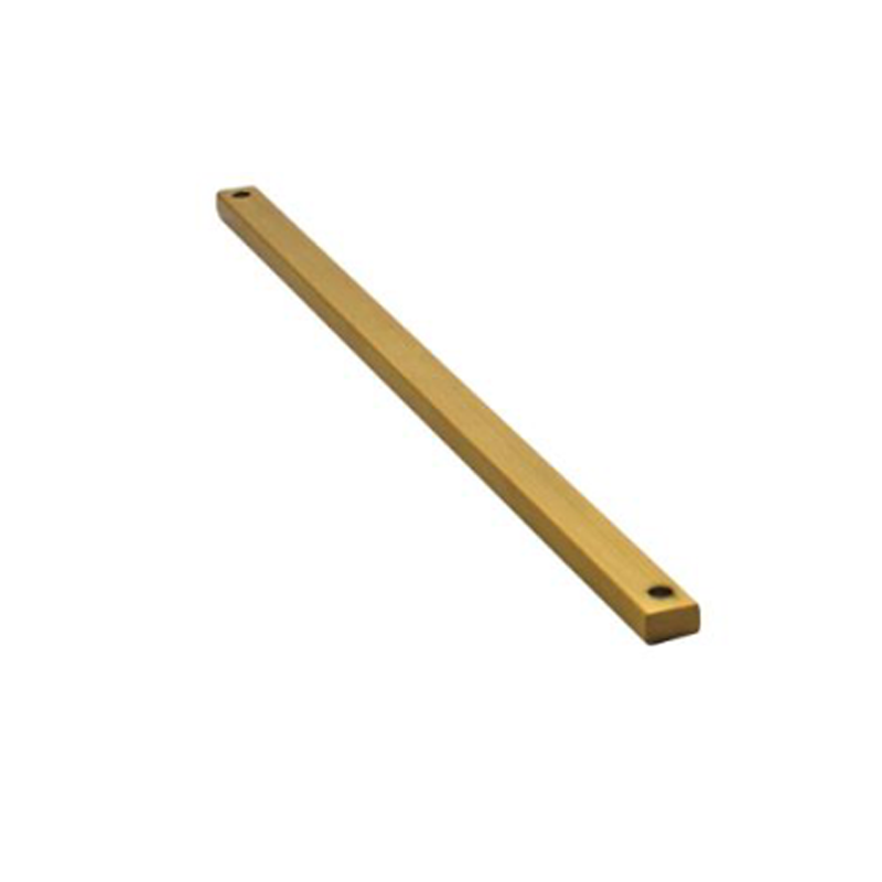 BI-001 Brass Rectangle Inlay A brass rectangle inlay, a decorative hardware component with a rectangular shape, crafted from brass material.