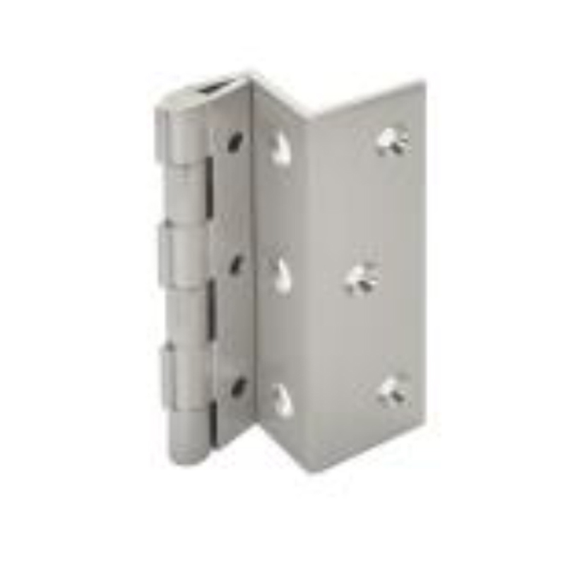 BR-160L L HINGES LOCKING 90° A single L hinge with a locking mechanism, designed for secure door operation at a 90° angle.