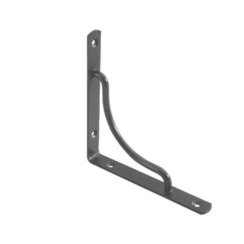 FANCY CONSOLE SHELF BRACKETS The brackets are made of durable metal and feature an ornate design. They are specifically designed to support console shelves, adding both functionality and aesthetic appeal to the furniture piece.