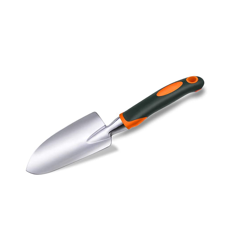 Hand Transplanter PVC Grip Hand Transplanter with PVC Grip, a handheld gardening tool featuring a pointed blade and a PVC grip handle, designed for easy and precise transplanting of plants and small seedlings in the garden.