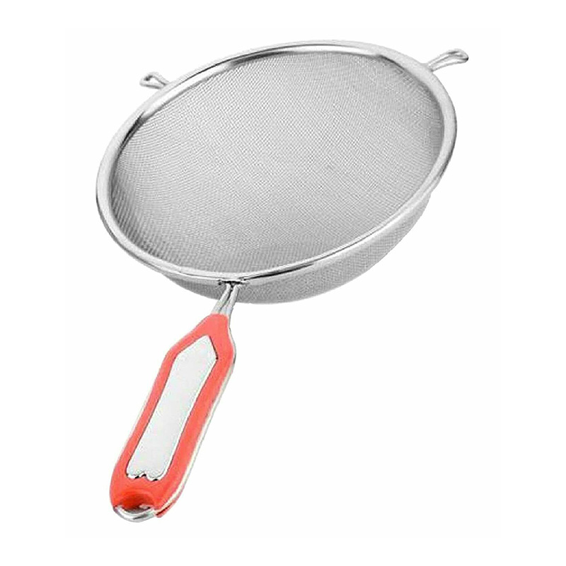 Juice strainer Fine mesh juice strainer with a handle for separating pulp and seeds from freshly squeezed juices