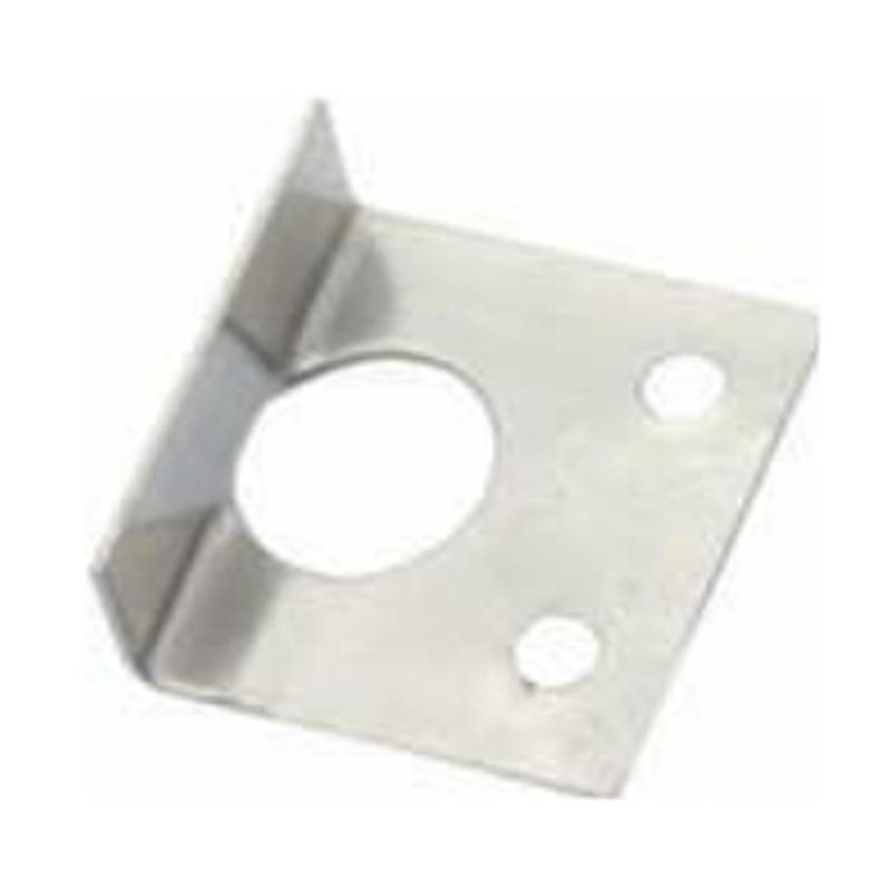 L CRAMP A sturdy metal tool with an L-shaped design used for holding and aligning materials during construction or woodworking tasks.