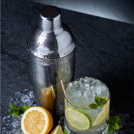 The mega cocktail shaker has an increased capacity compared to regular shakers, allowing you to prepare multiple servings at once.