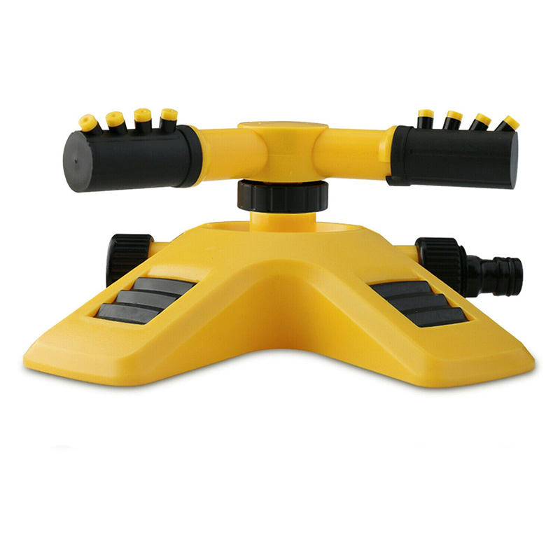 PVC Sprinkler 4 arm A PVC sprinkler with a four-arm configuration, designed to distribute water evenly over a designated area for irrigation purposes.