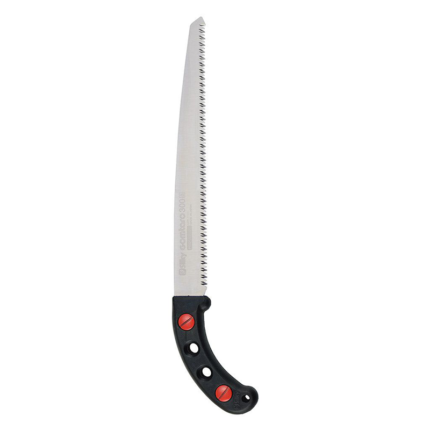 A sturdy and non-folding pruning saw designed for effective cutting and pruning of branches and foliage.