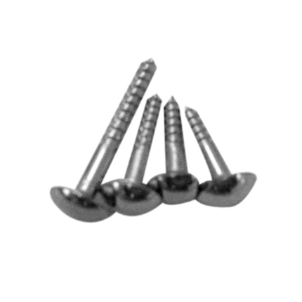 Mirror screw for secure and easy installation of mirrors.