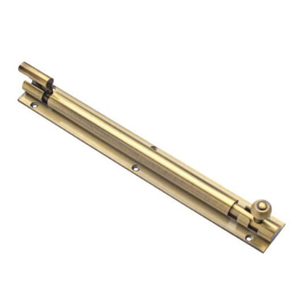 A heavy-duty neckless tower bolt designed for secure fastening. This bolt offers exceptional strength and durability, making it suitable for heavy applications.