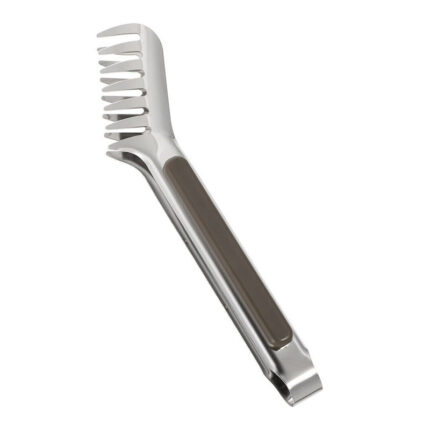 Tongs are versatile utensils used for gripping, lifting, and manipulating various objects or ingredients.